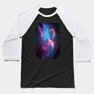 Alien Code 3 Teal Magenta Baseball T-Shirt